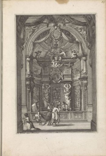 Woodwork decoration of a chapel