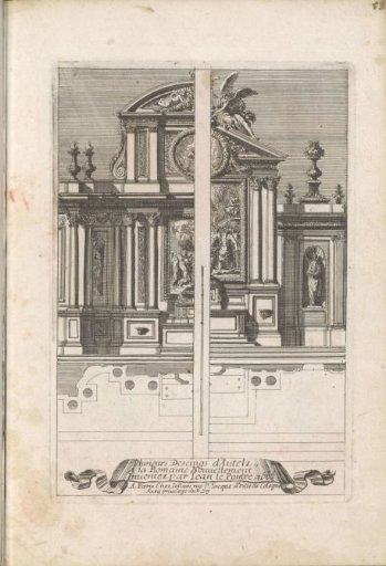 Two altar designs in the Roman manner