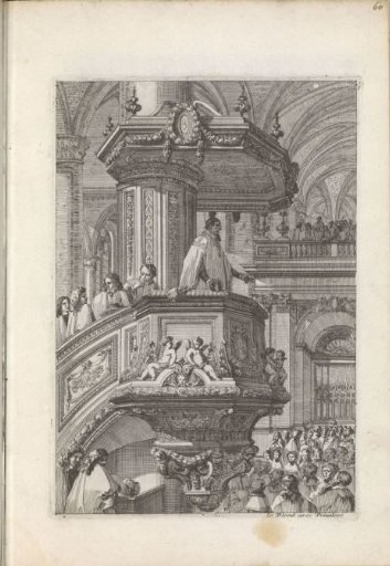 Preacher on a pulpit