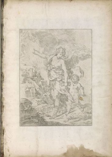 Angel taking a child by the hand
