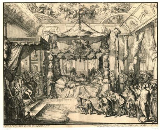 Queen Mary II Stuart on Her Deathbed, 1695