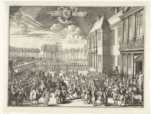 Arrival of William III at Honselaarsdijk Palace, 1691