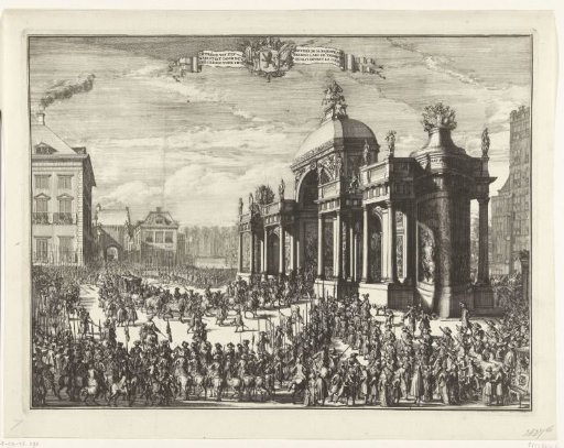 Entry of William III through the Triumphal Arch at the Buitenhof, 1691