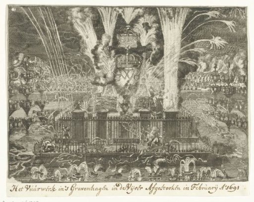 Fireworks in The Hague, 1691