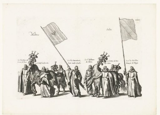 Funeral procession of Archduke Albert (plate XXXIII), 1622