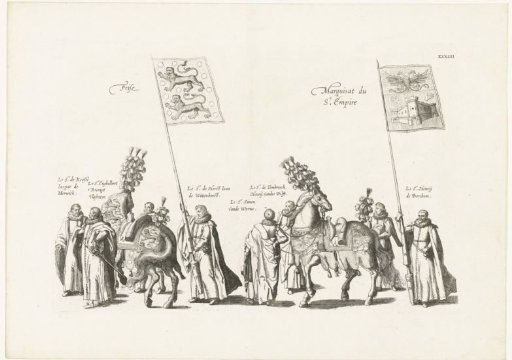 Funeral procession of Archduke Albert (plate XXXIIII), 1622