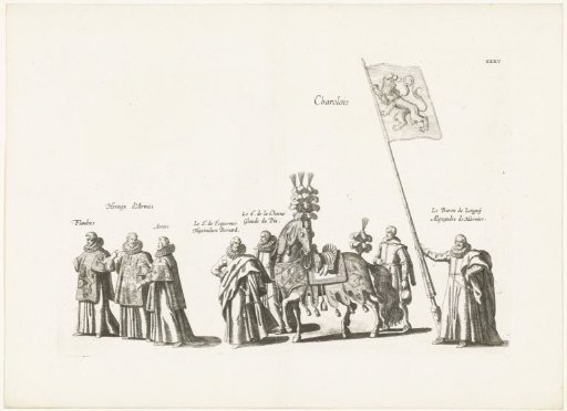 Funeral procession of Archduke Albert (plate XXXV), 1622