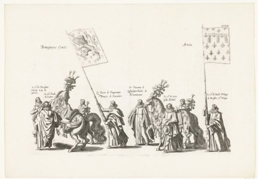 Funeral procession of Archduke Albert (plate XXXIX), 1622