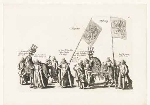 Funeral procession of Archduke Albert (plate XL), 1622