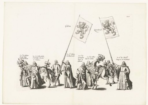 Funeral procession of Archduke Albert (plate XLII), 1622