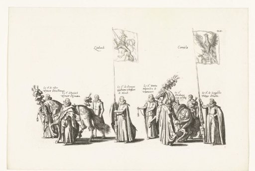 Funeral procession of Archduke Albert (plate XLIII), 1622