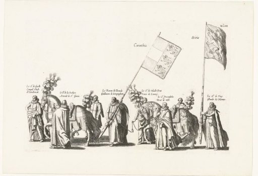 Funeral procession of Archduke Albert (plate XLIIII), 1622