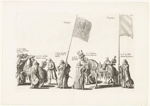 Funeral procession of Archduke Albert (plate XLV), 1622