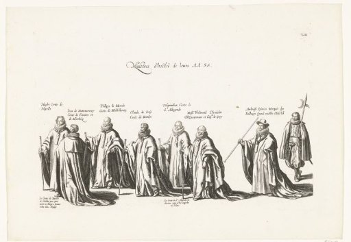 Funeral procession of Archduke Albert (plate LIII), 1622