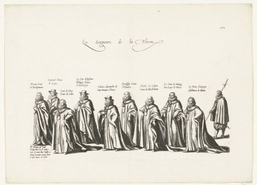 Funeral procession of Archduke Albert (plate LVI), 1622