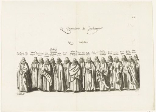 Funeral procession of Archduke Albert (plate LX), 1622