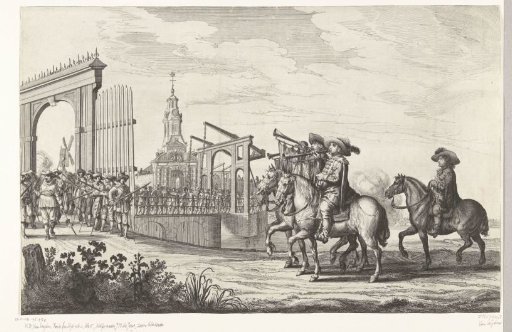 Entry of Maria de' Medici into Amsterdam (plate 1), 1638