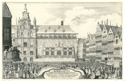 Proclamation of the Peace of Münster in Antwerp, 1648
