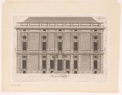 Ground plan of the first floor of the Palazzo Rostan Raggio in Genoa