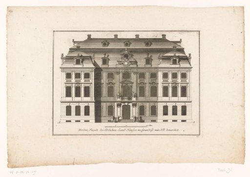 Front façade of an aristocratic country house
