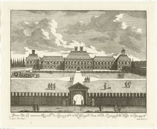View of the House at Nieuwburg in Rijswijk, 1697