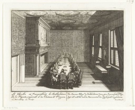 Chamber of the Ambassadors of the Emperor and the Electors in the House at Nieuwburg in Rijswijk, 1697
