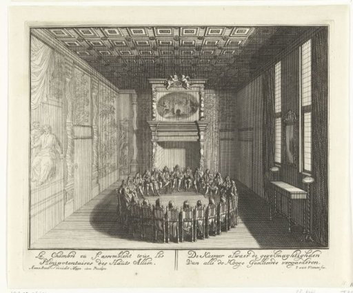 Chamber of the Plenipotentiaries of the Allies in the House at Nieuwburg in Rijswijk, 1697