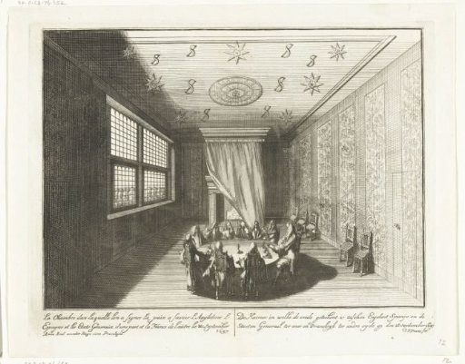 Room Where the Peace Was Signed in the House at Nieuwburg in Rijswijk, 1697