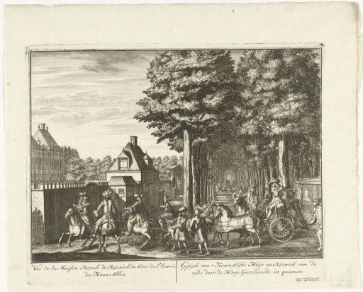 Entrance for the Allies at the Huis ter Nieuburch in Rijswijk, 1697