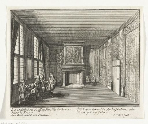Chamber of the French Ambassadors in the House at Nieuwburg in Rijswijk, 1697