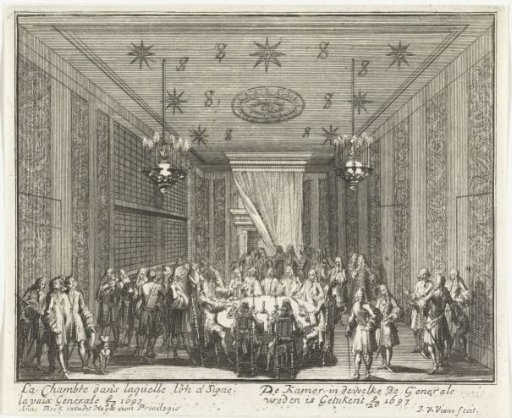 Room where the Peace was Signed in the House at Nieuwburg in Rijswijk, 1697