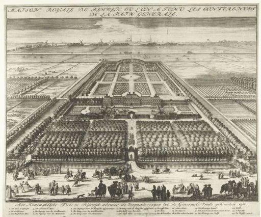 View of the Gardens at the House at Nieuwburg in Rijswijk, 1697