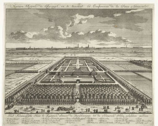 View of the Gardens at the House at Nieuwburg in Rijswijk, 1697