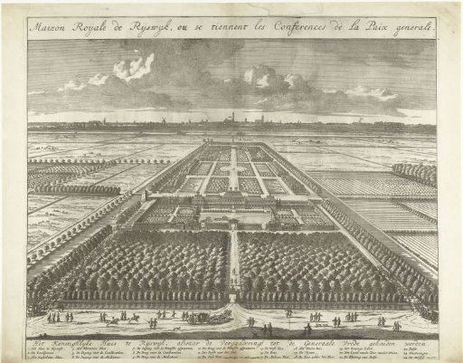 View of the Gardens at the House at Nieuwburg in Rijswijk, 1697