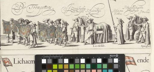 Part of the funeral procession of Ernst Casimir, Count of Nassau-Dietz in Leeuwarden (plate 3), 1633