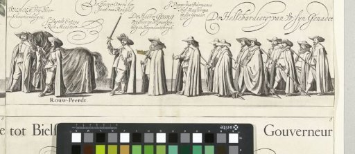 Part of the funeral procession of Ernst Casimir, Count of Nassau-Dietz in Leeuwarden (plate 7), 1633