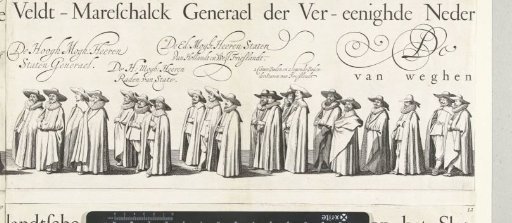 Part of the funeral procession of Ernst Casimir, Count of Nassau-Dietz in Leeuwarden (plate 11), 1633