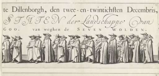 Part of the funeral procession of Ernst Casimir, Count of Nassau-Dietz in Leeuwarden (plate 13), 1633