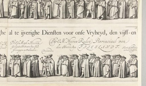 Part of the funeral procession of Ernst Casimir, Count of Nassau-Dietz in Leeuwarden (plate 16), 1633