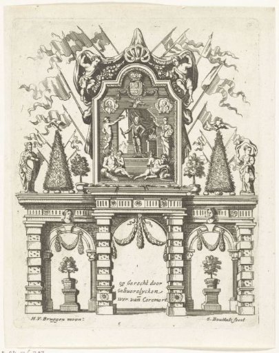 Triumphal Arch Erected on the Kornmarkt, 1685