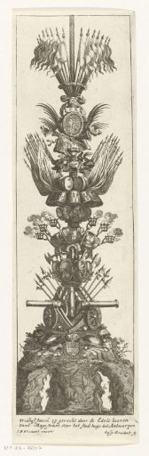 Triumphal Column Erected for the Town Hall, 1685
