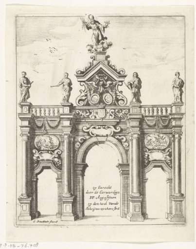 Triumphal Arch Erected in the Schrijnwerkersstraat, 1685