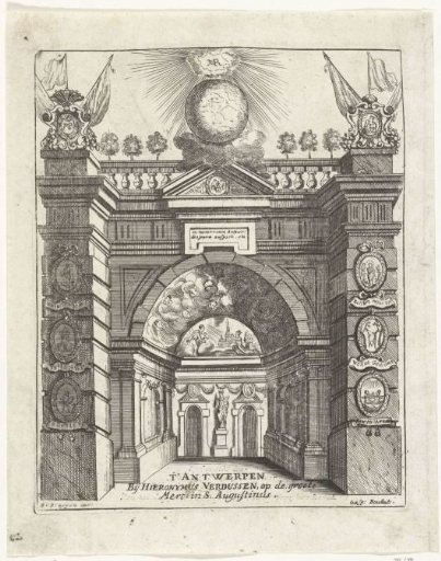 Triumphal arch erected by the Bishop of Antwerp for the Cathedral of Our Lady, 1685