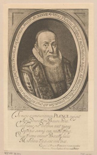 Portrait of Petrus Plancius at the age of 70