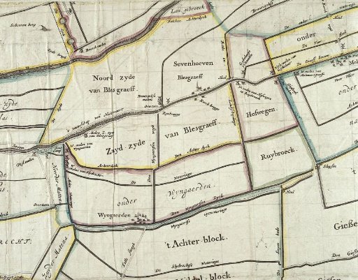 Map of the Alblasserwaard