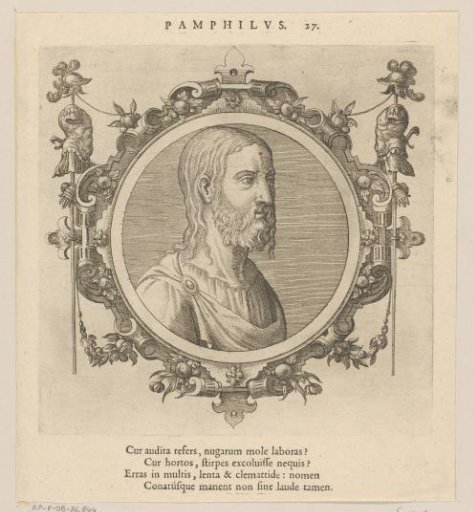 Portrait of the philosopher Pamphilius