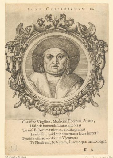 Portrait of the humanist Johannes Cuspinian