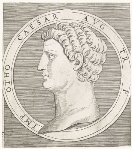 Portrait of Emperor Otho in a round frame