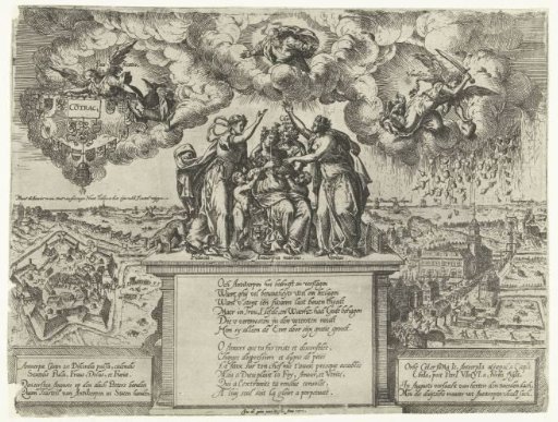 Allegory on the capture of the citadel of Antwerp, 1577