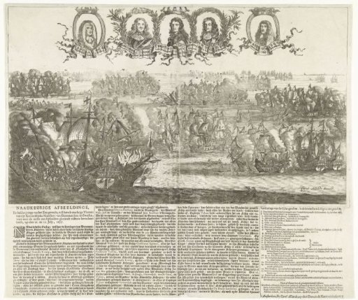 Naval battle in the Bay of Koege, 1677